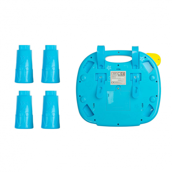 Masuta interactiva de activitati pentru copii 2 in 1 cu volan, multicolor [6]