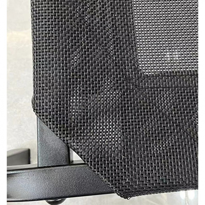 Pat pentru Animalele de Companie,  din Plasa este Rezistent la Umiditate, Picioare de Otel, Respirabil, Marimea M 90 x 60 x 16 cm, Negru [4]