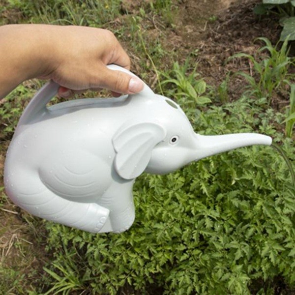 Stropitoare pentru Copii, In forma de Elefant, 1500 mL, pentru Udat Plante, 19.5x17x11.8 cm, Albastru [2]