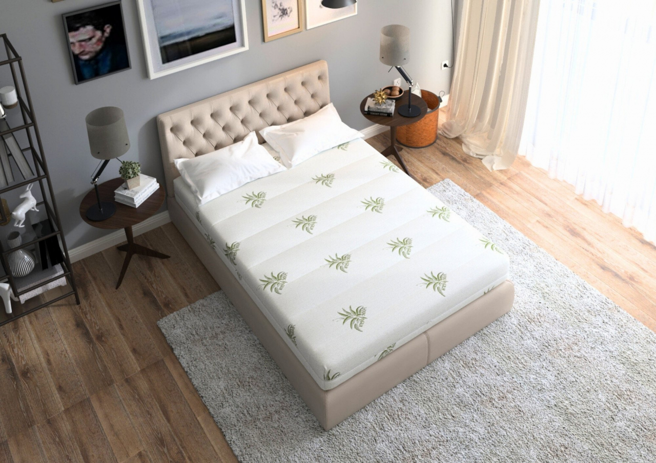 Saltea cu memorie SomnART XXL Memory Plus, pentru persoane supraponderale, husă Aloe Vera detașabilă, rulată, fermitate mare OUTLET [2]