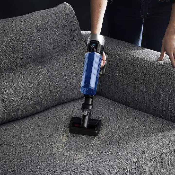 Безжична вертикална прахосмукачка Rowenta X-Force Flex 9.60 Aqua RH20C7WO с моп, сива/синя [9]