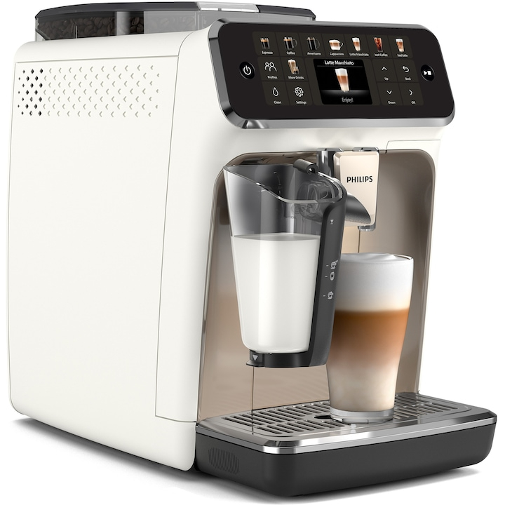Автоматична кафе машина Philips EP5543/90 серия 5500, хромирано бяла [2]
