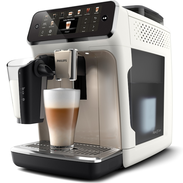Автоматична кафе машина Philips EP5543/90 серия 5500, хромирано бяла [3]