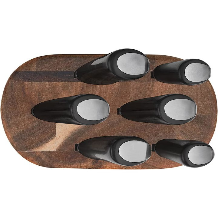 Комплект ножове Tefal Jamie Oliver, 7 части, черен/кафяв [3]