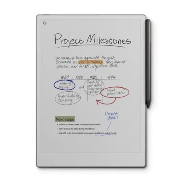 Таблет reMarkable Paper Pro 11.8", с включен стилус Marker Plus, Сив [2]
