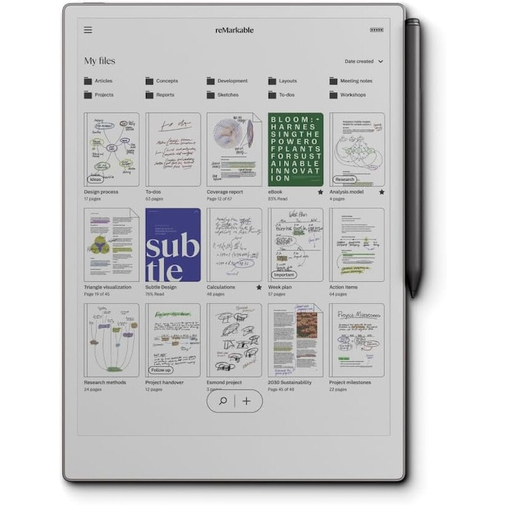 Таблет reMarkable Paper Pro 11.8", с включен стилус Marker Plus, Сив [3]