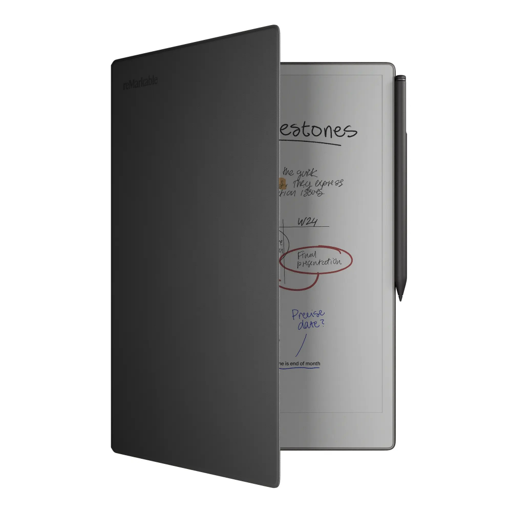 ePaper таблет reMarkable Paper Pro с калъф Book Folio, Marker Plus писалка и включени Marker tips, сребрист [1]