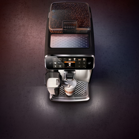Автоматична кафе машина Philips EP5447/90 серия 5400 LatteGo, черна [7]
