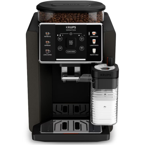 Автоматична кафе машина Krups Sensation Milk M50 EA912910, черна