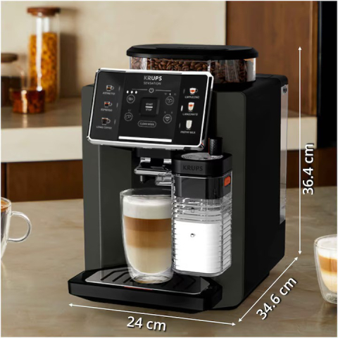Автоматична кафе машина Krups Sensation Milk M50 EA912910, черна [9]