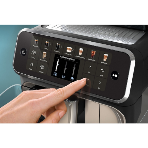 Автоматична кафе машина Philips EP5546/70, черна/сребриста [3]