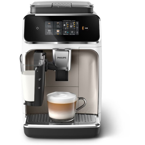 Автоматична кафе машина Philips серия 2300 EP2333/40, черна/бяла
