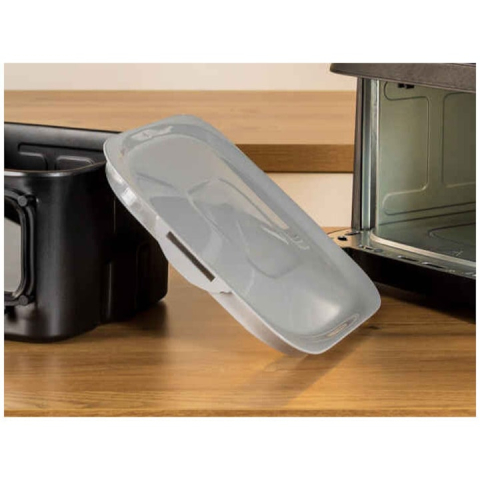 Фритюрник с горещ въздух Tefal Easy Fry Silence EY876DE1, сребрист и черен [5]