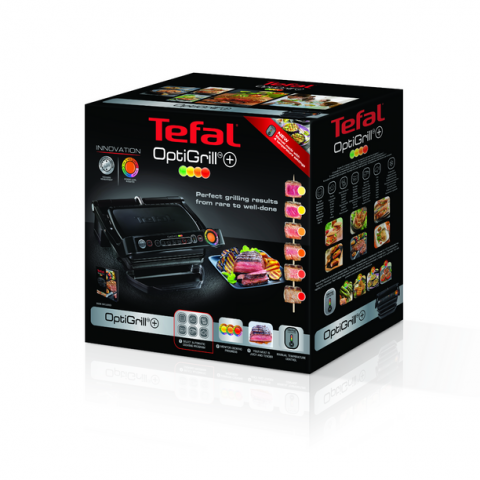 Електрически грил Tefal OptiGrill+ GC717810, черен [5]