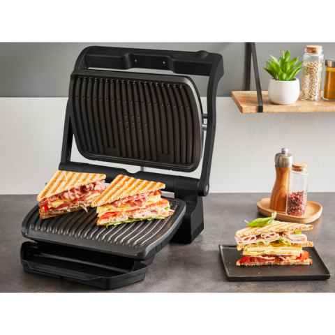 Електрически грил Tefal OptiGrill+ GC717810, черен [2]