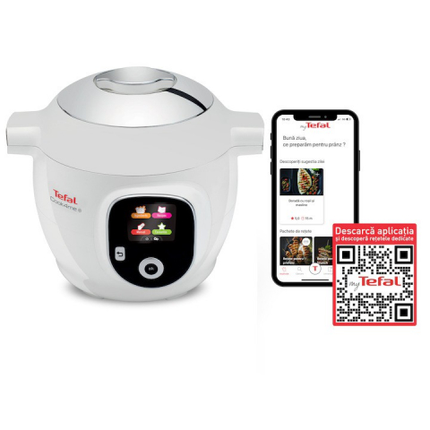Интелигентен мултикукър с готвене под налягане Tefal Cook4Me CY851130, бял [1]
