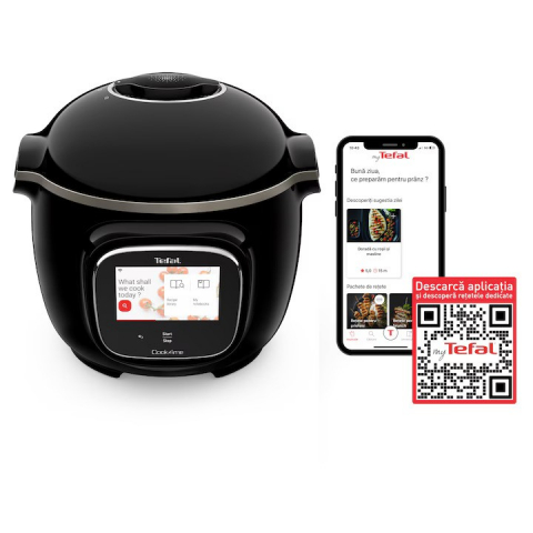 Интелигентен мултикукър с готвене под налягане Tefal Cook4Me Touch CY912831, черен [1]