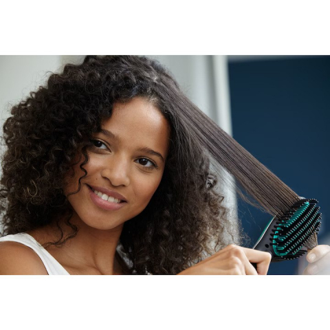 Четка за изправяне на коса Rowenta Power Straight CF5820F0, черна [6]