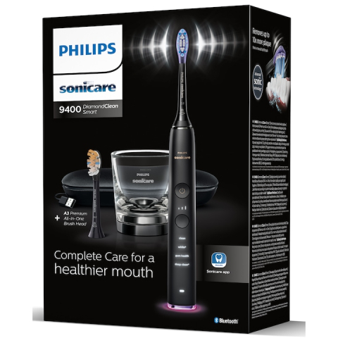 Електрическа четка за зъби Philips Sonicare DiamondClean 9000 HX9917/89, черна [4]