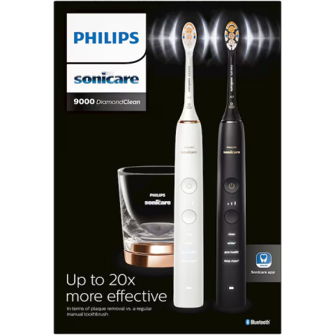 Philips Sonicare Diamond Clean 9000 HX9914/69 Fogkefe készlet, fehér/fekete/arany [2]