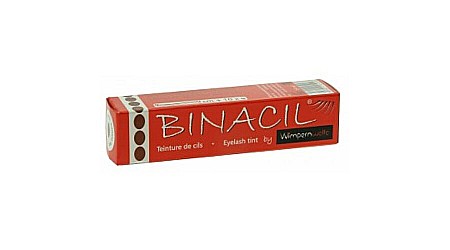 MAKE-UP - BINACIL Vopsea de lunga durata pentru sprancene si gene - maro natural/inchis 15 ml
