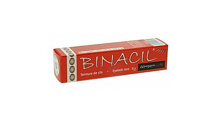 MAKE-UP - BINACIL Vopsea permanenta pentru sprancene si gene - maro deschis 15 ml