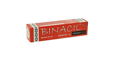 MAKE-UP - BINACIL Vopsea permanenta pentru sprancene si gene - gri 15 ml