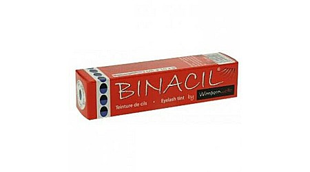MAKE-UP - BINACIL Vopsea permanenta pentru sprancene si gene - negru albăstrui 15 ml
