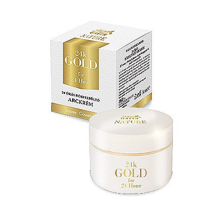 Creme hidratante - GOLDEN GREEN NATURE Cremă de față pentru umplerea pielii 24 de ore Aur de 24K 50ml