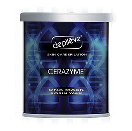 Depileve Ceara cu rasina de pin efect de rejunerare fara banda, de unica folosinta Cerazyme DNA Mask Rosin Wax 800gr
