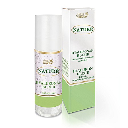 Creme antirid - GOLDEN GREEN NATURE Elixir intensiv antirid și hidratant hialuron 10% + vit C 30ml