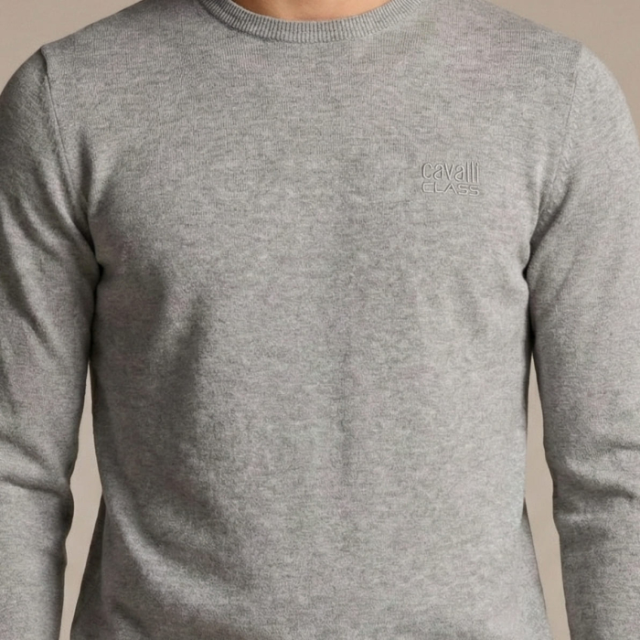 Pulover barbati Cavalli Class gri model CA-33475 [3]