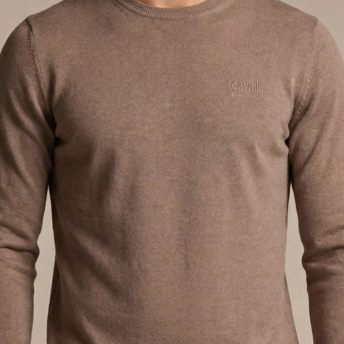Pulover barbati Cavalli Class maro model CA-33478 [3]