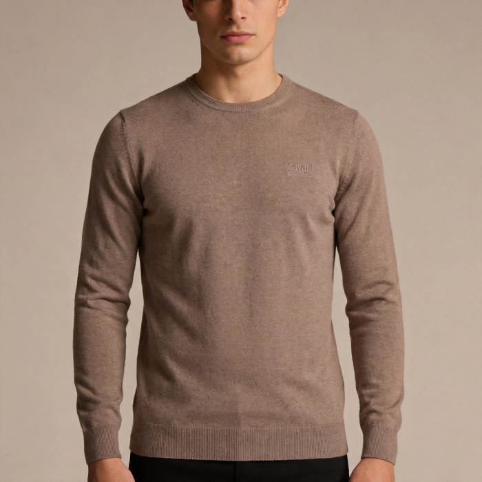 Pulover barbati Cavalli Class maro model CA-33478 [2]