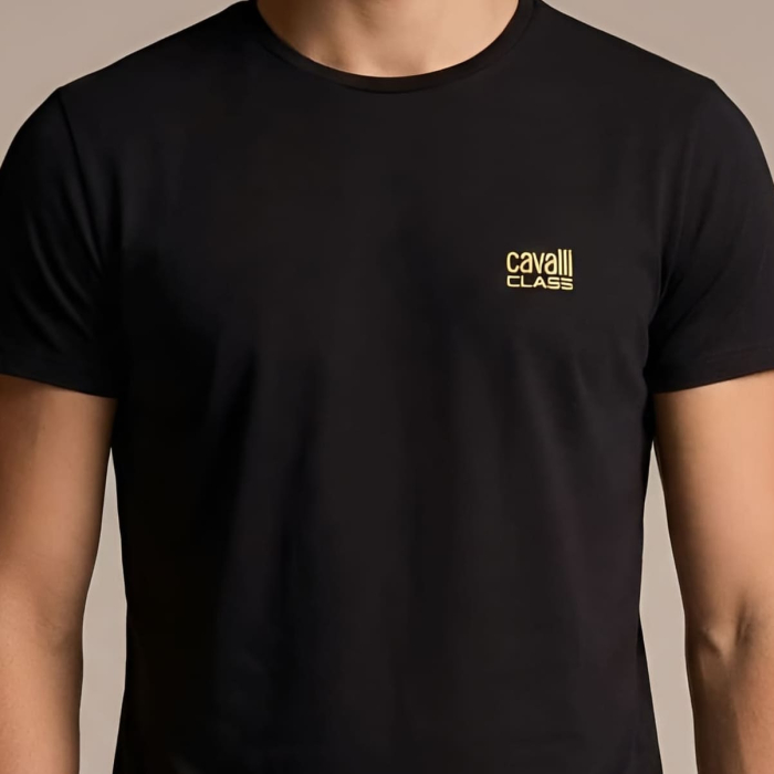 Tricou barbati Cavalli Class negru model CA-23753 [3]