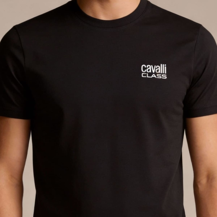 Tricou barbati Cavalli Class negru model CA-26554 [3]