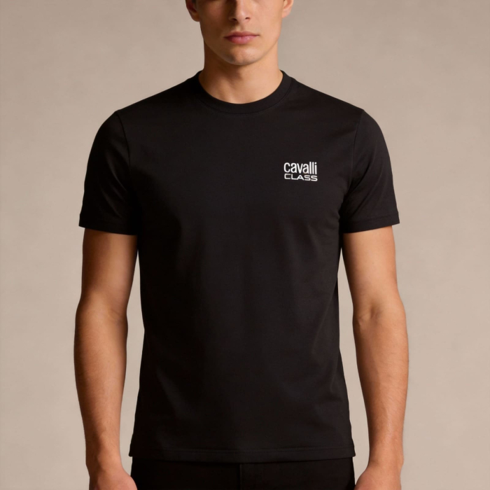 Tricou barbati Cavalli Class negru model CA-26554 [2]