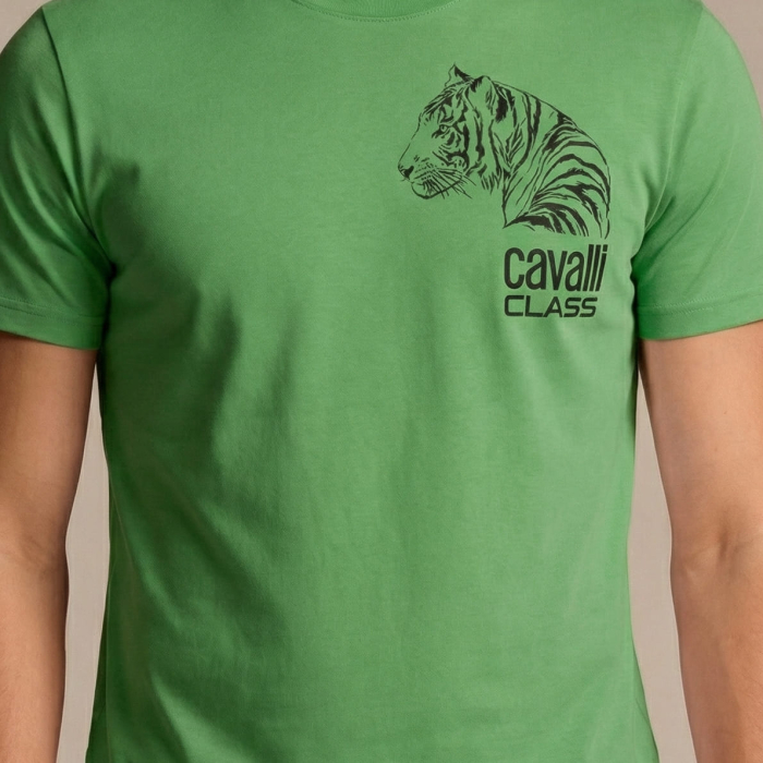 Tricou barbati Cavalli Class verde model CA-28488 [3]