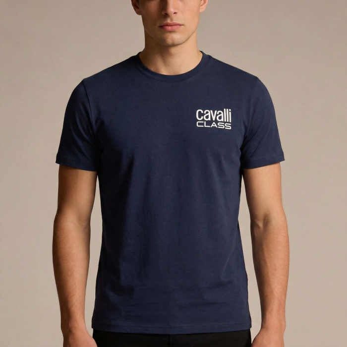 Tricou barbati Cavalli Class albastru model CA-28613 [2]