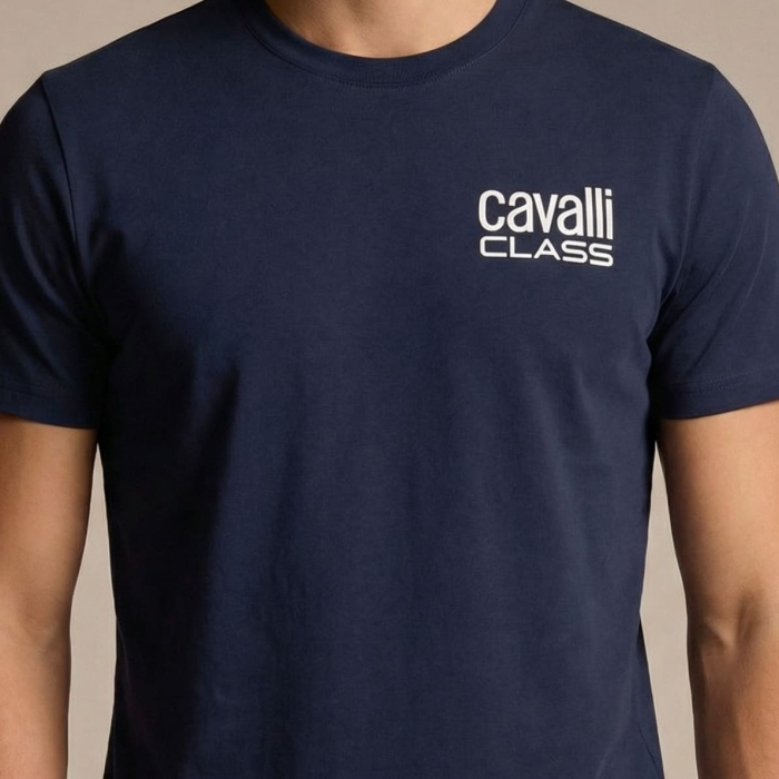 Tricou barbati Cavalli Class albastru model CA-28613 [3]