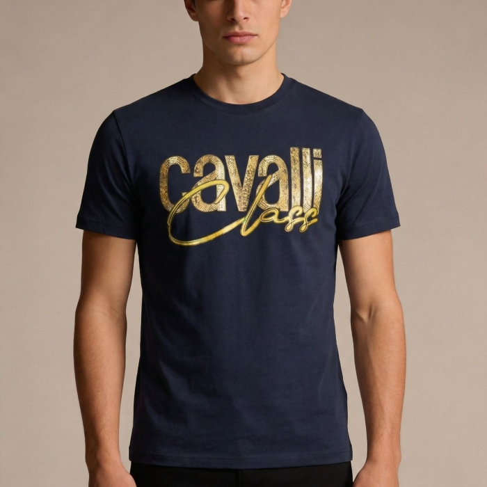 Tricou barbati Cavalli Class albastru model CA-36638 [2]