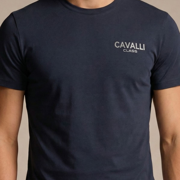 Tricou barbati Cavalli Class albastru model CA-36665 [3]