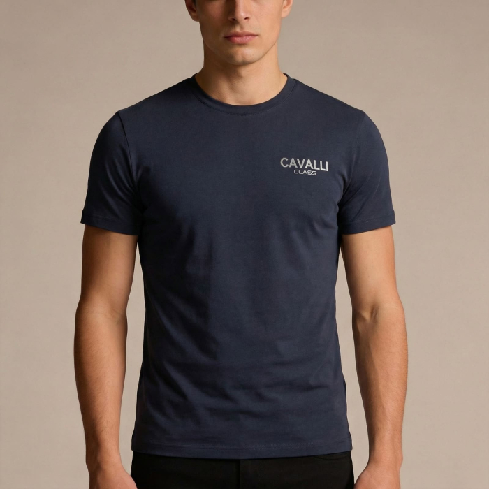 Tricou barbati Cavalli Class albastru model CA-36665 [2]
