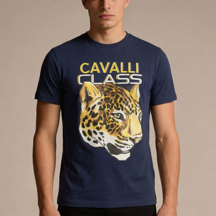 Tricou barbati Cavalli Class albastru model CA-36670 [2]