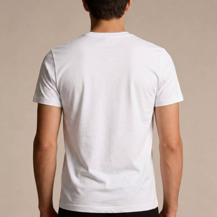 Tricou barbati Cavalli Class alb model CA-36671 [4]