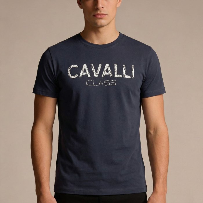 Tricou barbati Cavalli Class albastru model CA-36676 [2]