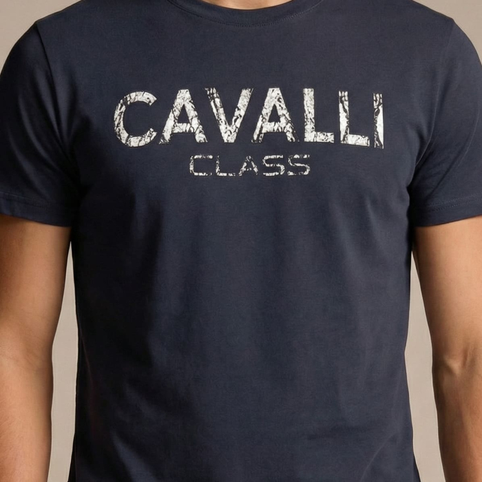 Tricou barbati Cavalli Class albastru model CA-36676 [3]