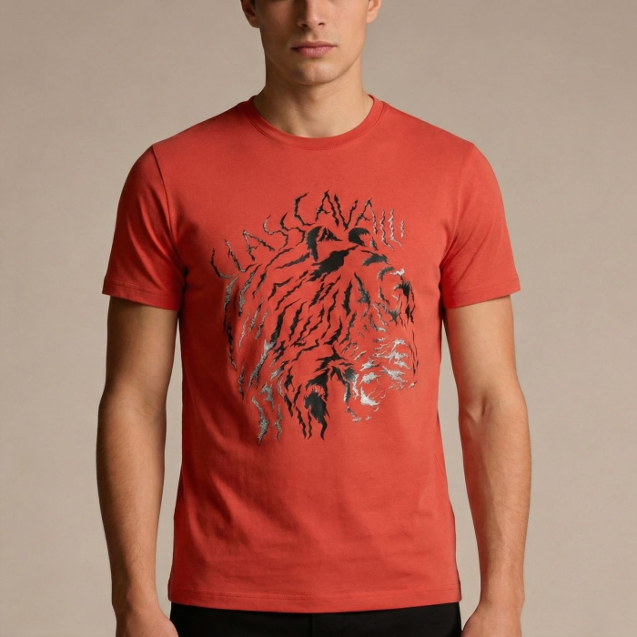 Tricou barbati Cavalli Class rosu model CA-36677 [2]