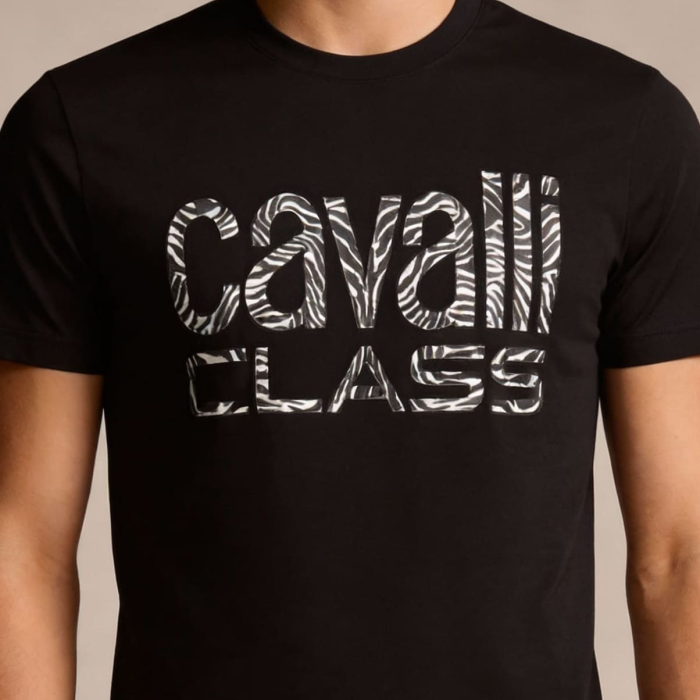 Tricou barbati Cavalli Class negru model CA-36678 [3]