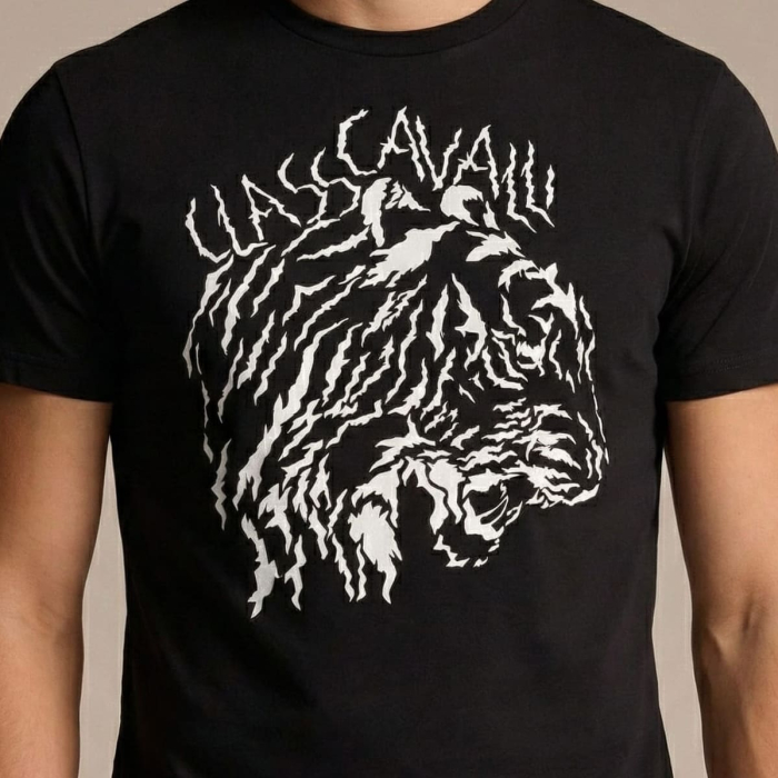 Tricou barbati Cavalli Class negru model CA-36688 [3]